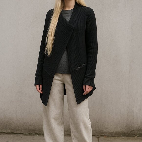 Lululemon Resolution Wrap Black Cardigan S - M - Picture 1 of 15